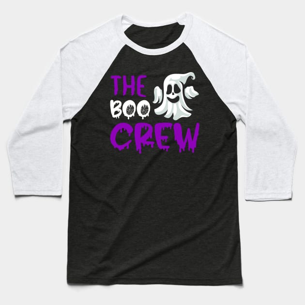 The Boo Crew Halloween Scary Gift Idea Baseball T-Shirt by RickandMorty